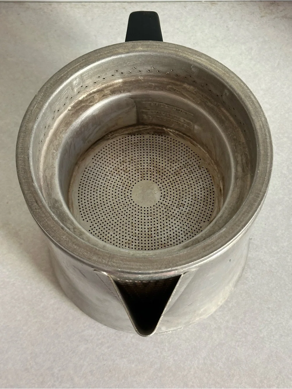 Vintage Aluminum 9 Cup Percolator Coffee Pot MIRRO USA 4 Piece -M 0829